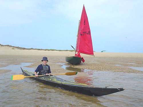 Sea kayak and Mirror dinghy