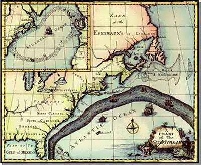 Benjamin Franklin Gulf Stream chart