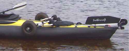 Trolley for heavy kayak